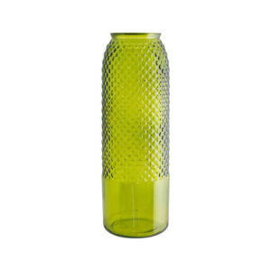 Glass Diamante Lime Vase 45cm
