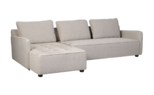 Cirrus 3-Seater Sofa in Grey with Right facing Chaise - Use Indoor