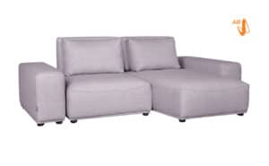 Jefferson Sofa with Chaise - Silver Mist