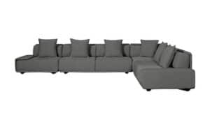 Riviera L Shape Sofa - Grey