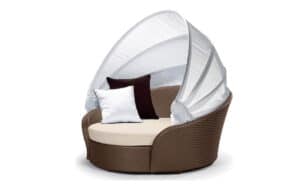 Aura Swivel Day Bed with Sun Canopy - Safari Brown