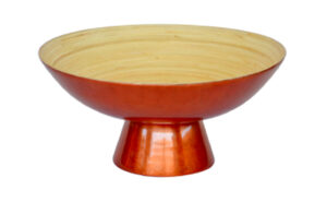 Bamboo Copper Pedestal Bowl Large