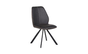 Newport Swivel Dining Side Chair in Anthracite