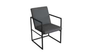 Volpe Dining Armchair - Charcoal