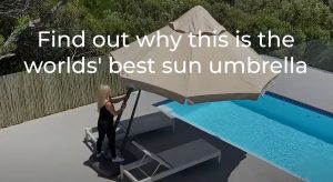 One Touch Sun Umbrella - Ecru