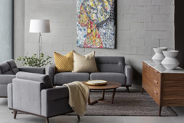 Bedford 3 Seater Sofa - Storm Grey for Sale at Mobelli