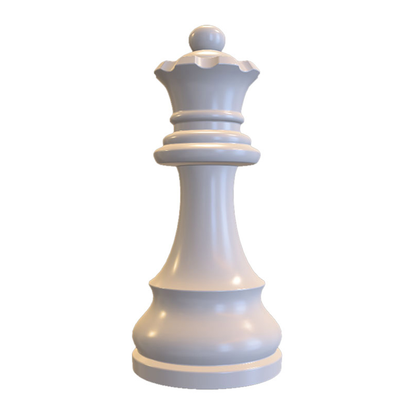 Resin Chess Queen Statue - White 10x10x21cm for Sale at Mobelli