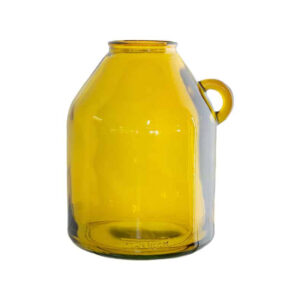 Glass Vase Yellow -Small
