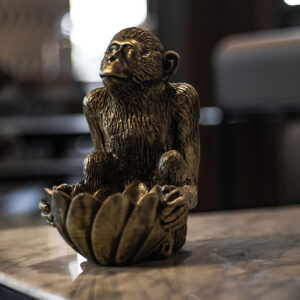 Resin Mobi Monkey - Gold 20x20x22cm