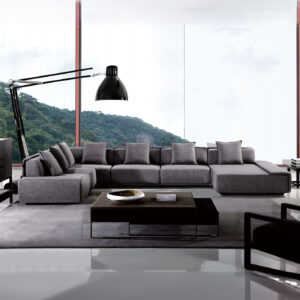 Riviera L Shape Sofa with Left Chaise - Grey