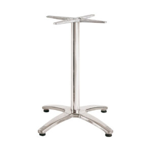 Roma Nook Bar Table Base - Stainless Steel