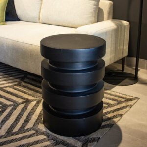 Rotary Side Table - Black