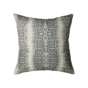 Snake Print & Cement Velvet Scatter Cushion Cover - Inner sold separate