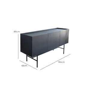 Sophi Medium Sideboard - Black