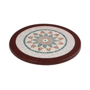 Werzalit Round Table Top, 60cm - Mosaic Look