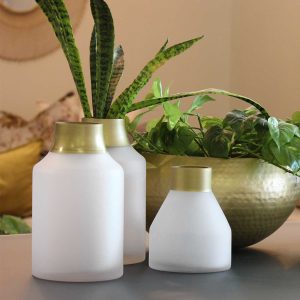 White And Gold Vase